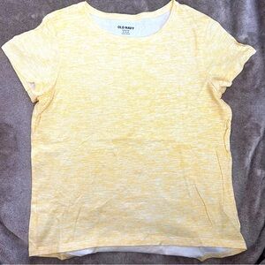 Old Navy | T-Shirt | XL (14/16) | Yellow and White